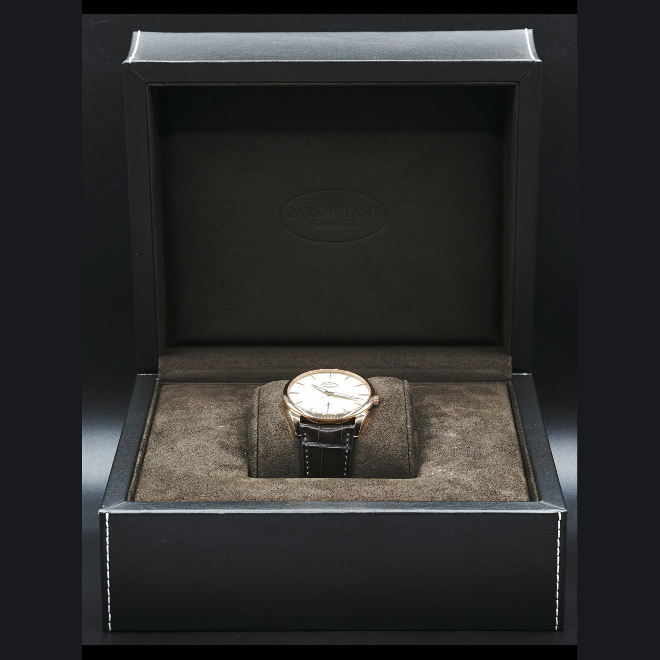 Parmigiani Fleurier Tonda 1950 Rose Gold Grained White Dial PFC267-1002400-HA1241