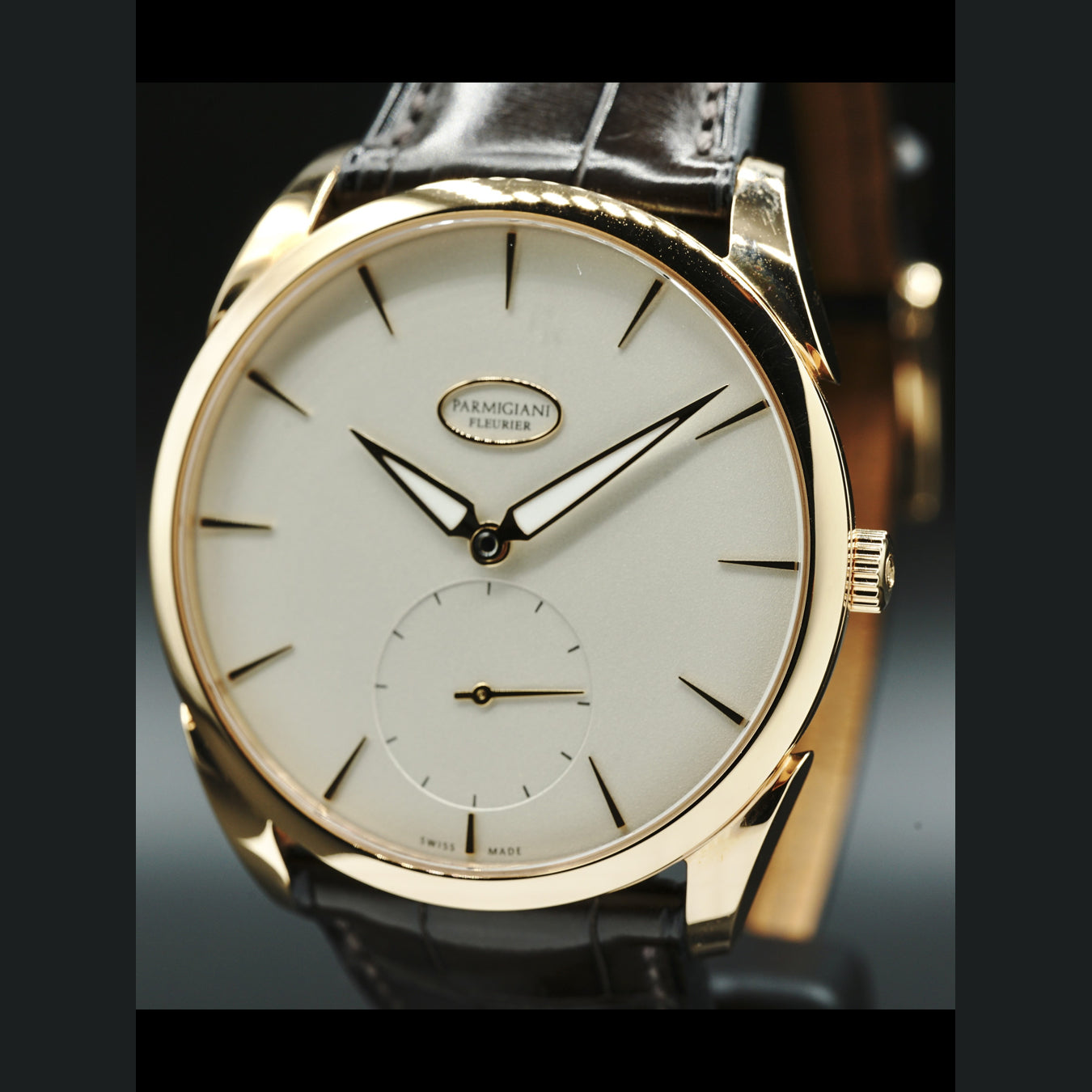 Parmigiani Fleurier Tonda 1950 Rose Gold Grained White Dial PFC267-1002400-HA1241