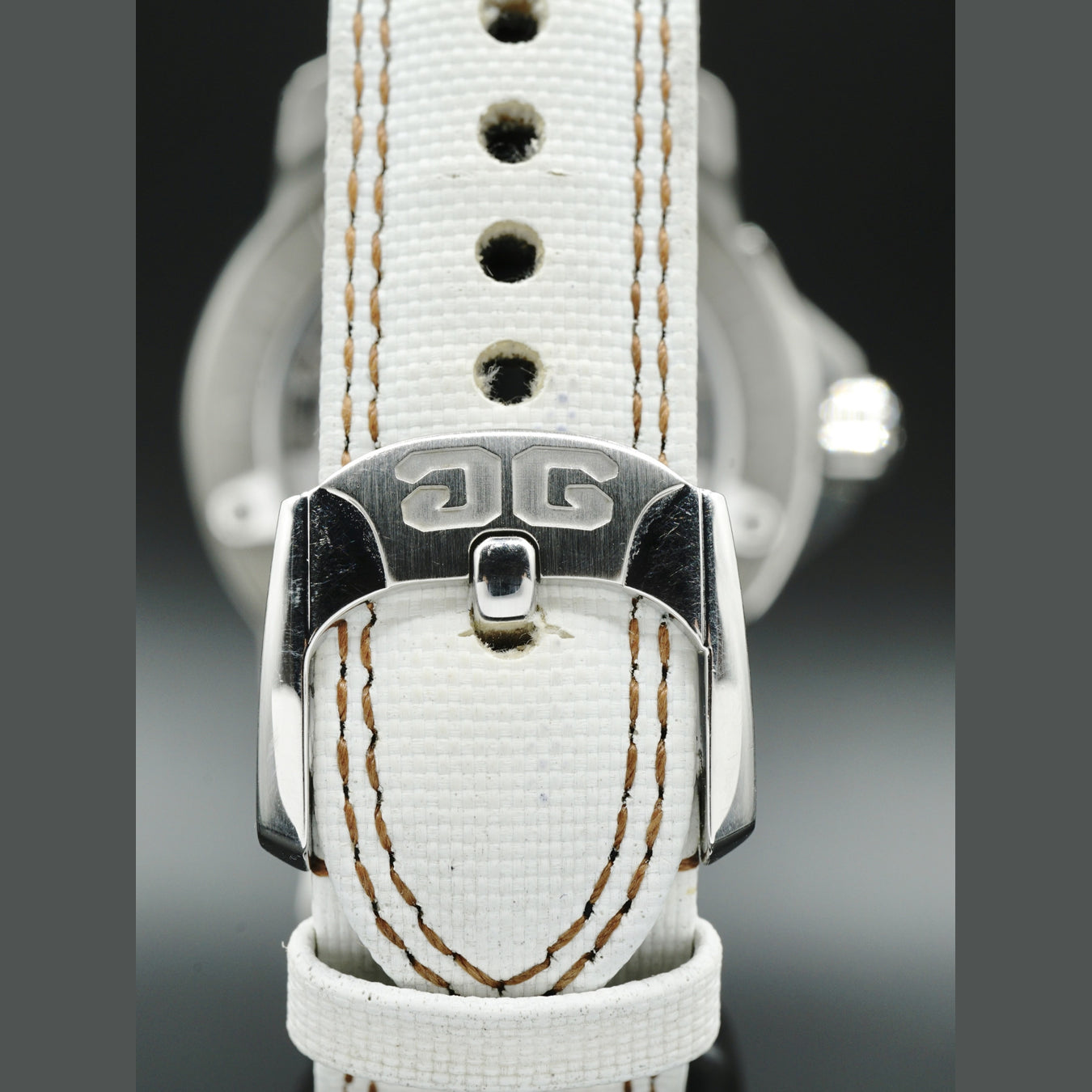 Glashütte Original 39-21-01-02-04 Evolution M 37mm Automatic on White Fabric Strap with Salmon Dial
