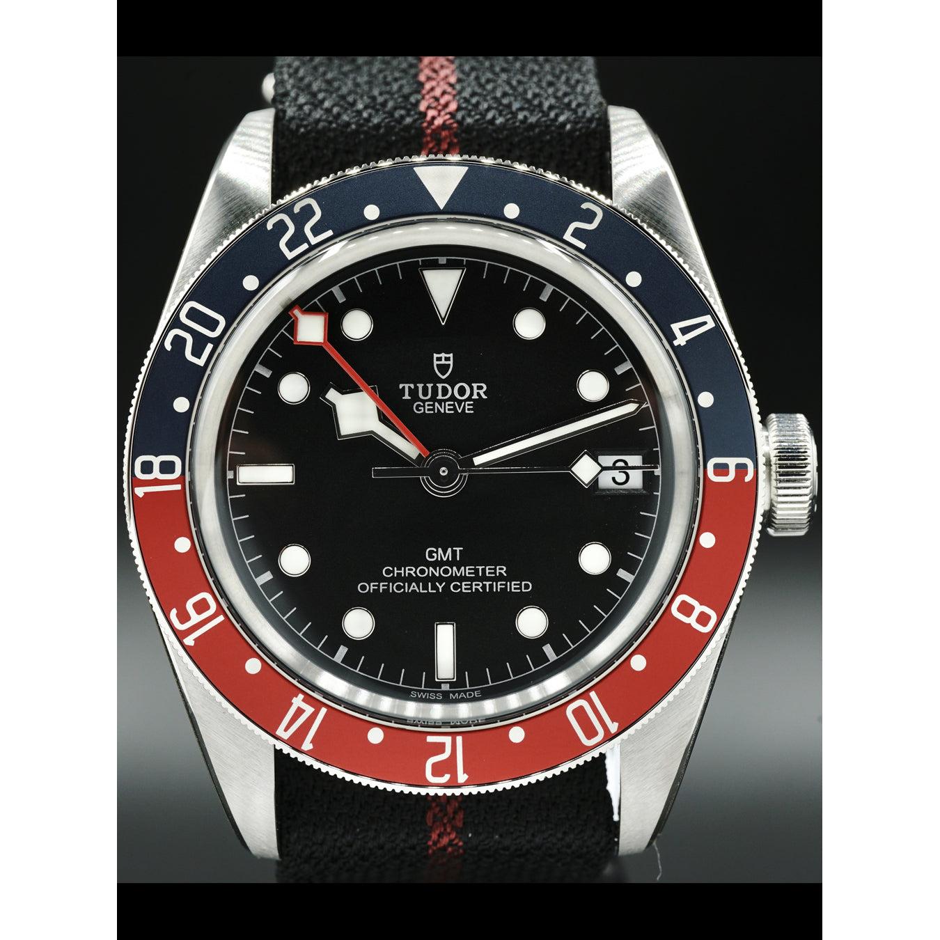 Tudor Black Bay GMT 41mm Pepsi 79830RB on NATO Strap