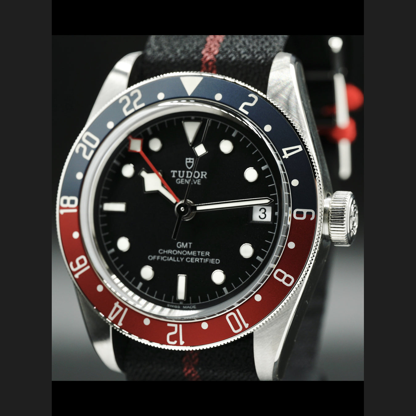 Tudor Black Bay GMT 41mm Pepsi 79830RB on NATO Strap