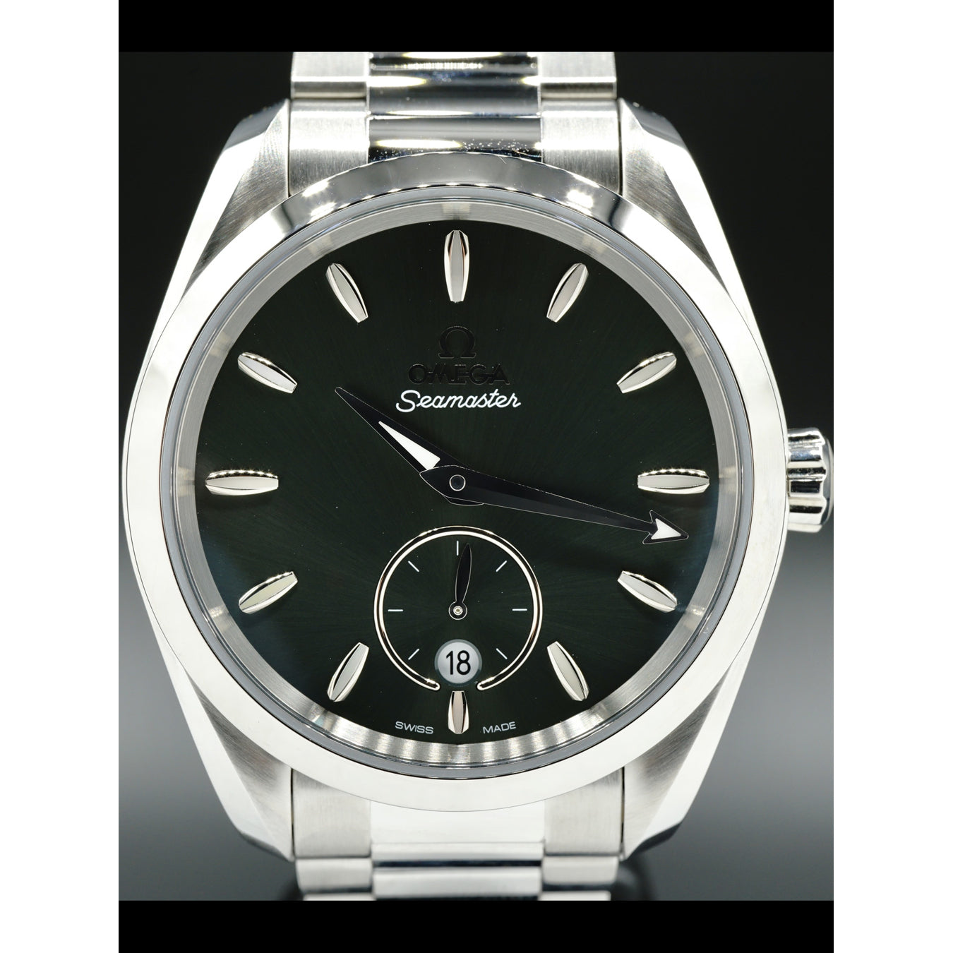 Omega Aqua Terra 150M Small Seconds Green Dial 38mm on Bracelet 220.10.38.20.10.001