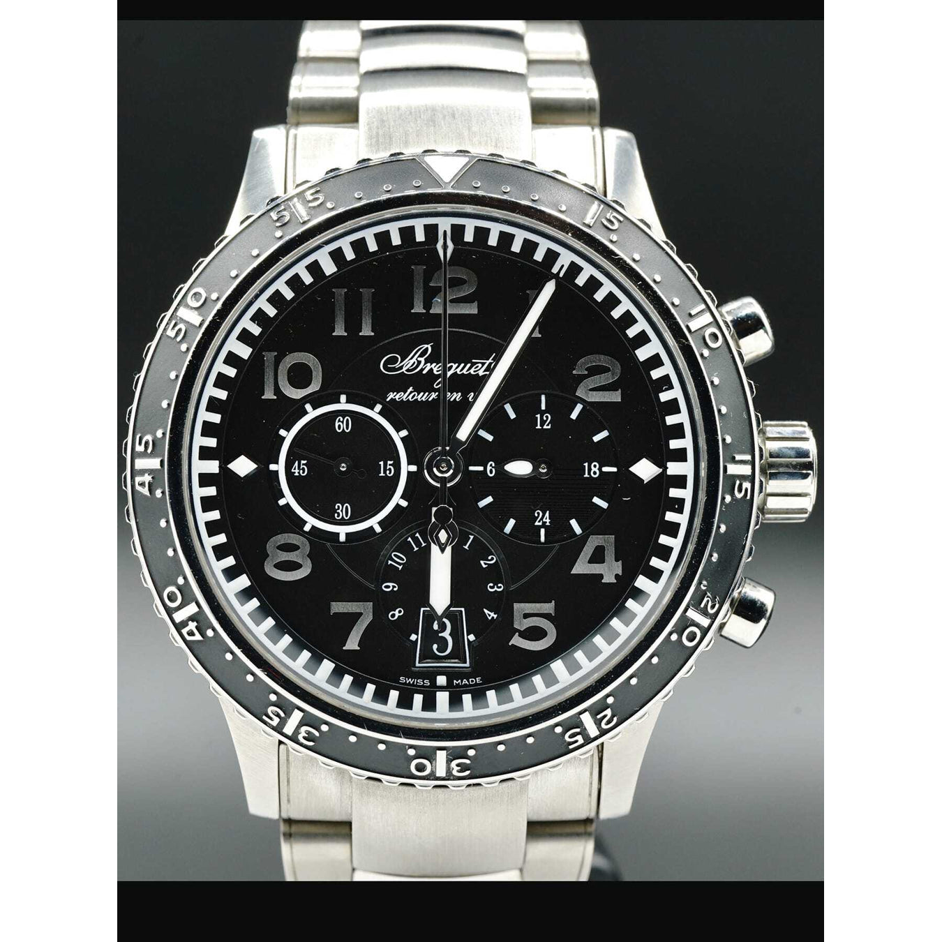 Breguet Type XXI Transatlantique Flyback Chronograph Titanium 3810TI/H2/TZ9