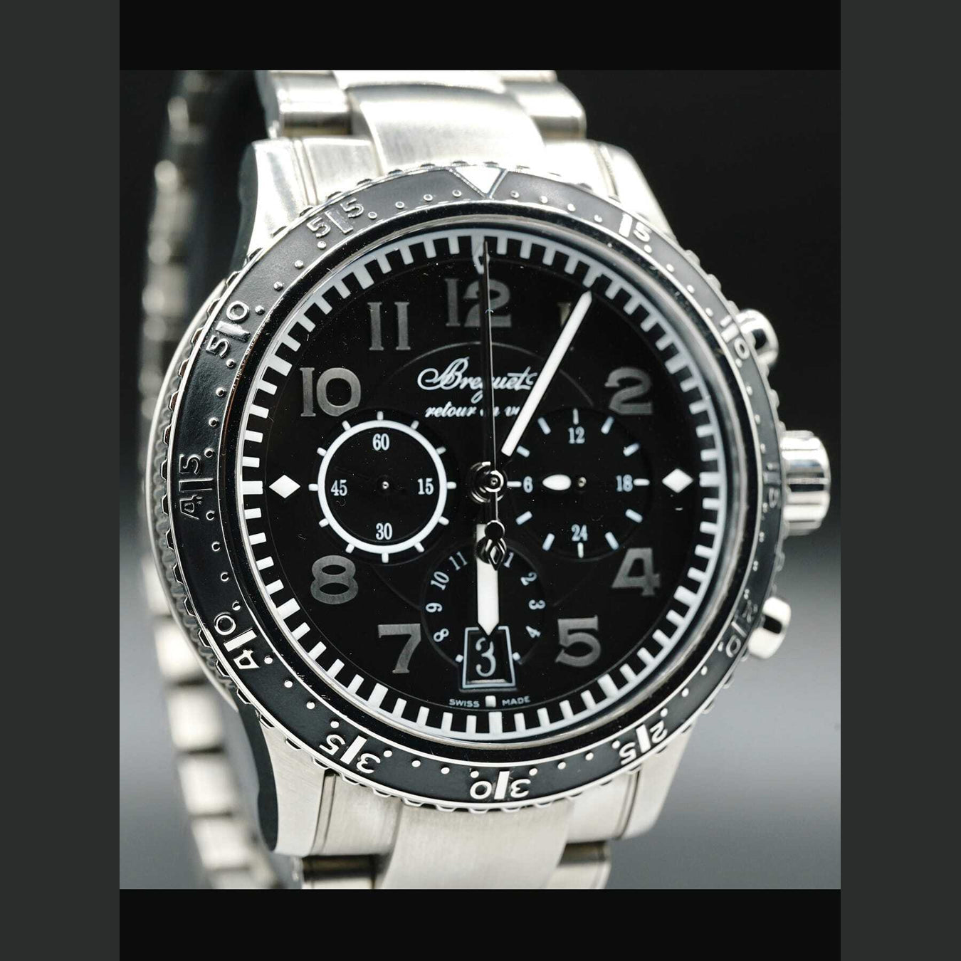 Breguet Type XXI Transatlantique Flyback Chronograph Titanium 3810TI/H2/TZ9
