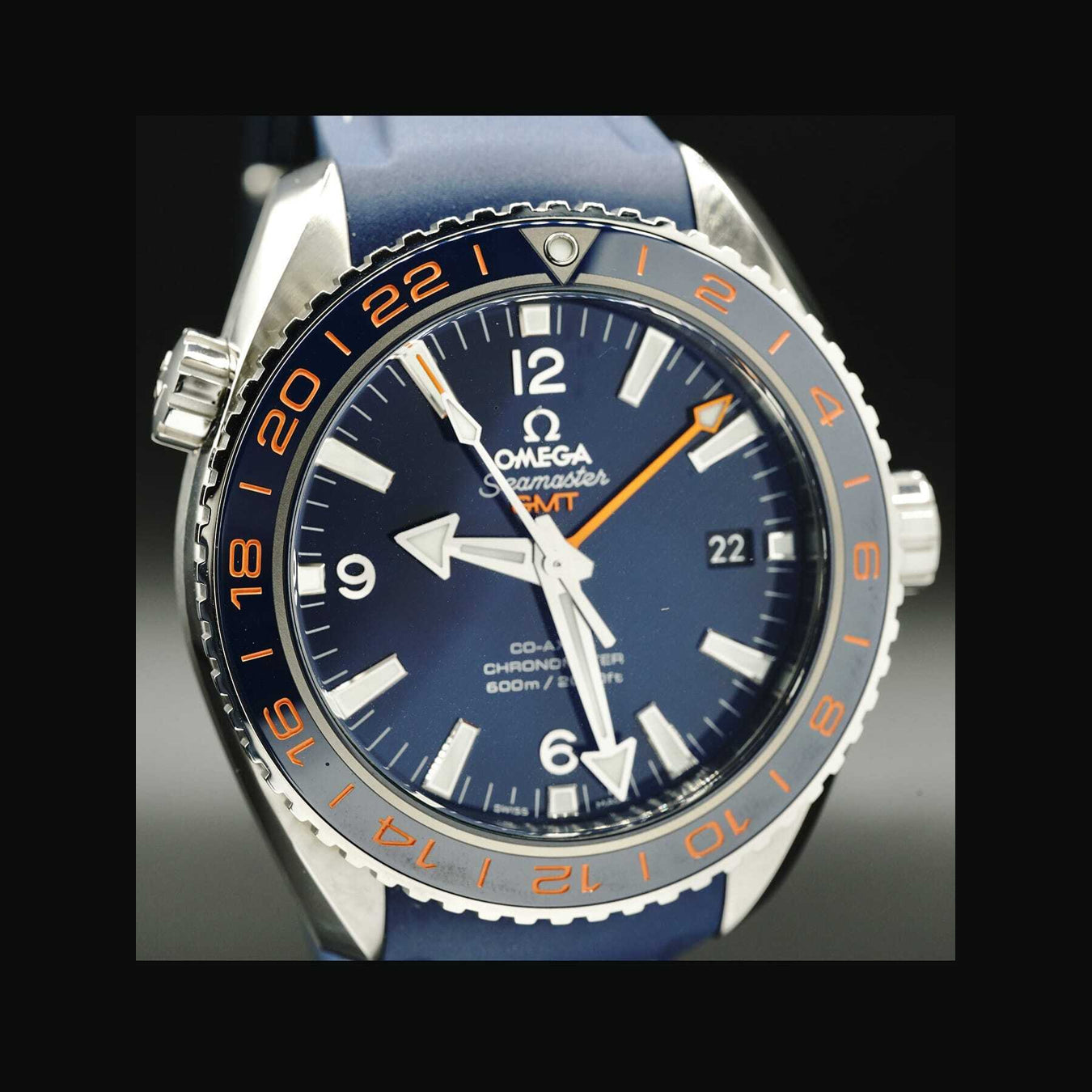 Planet Ocean 600M Omega Co-axial GMT 43.5mm 232.30.44.22.03.001