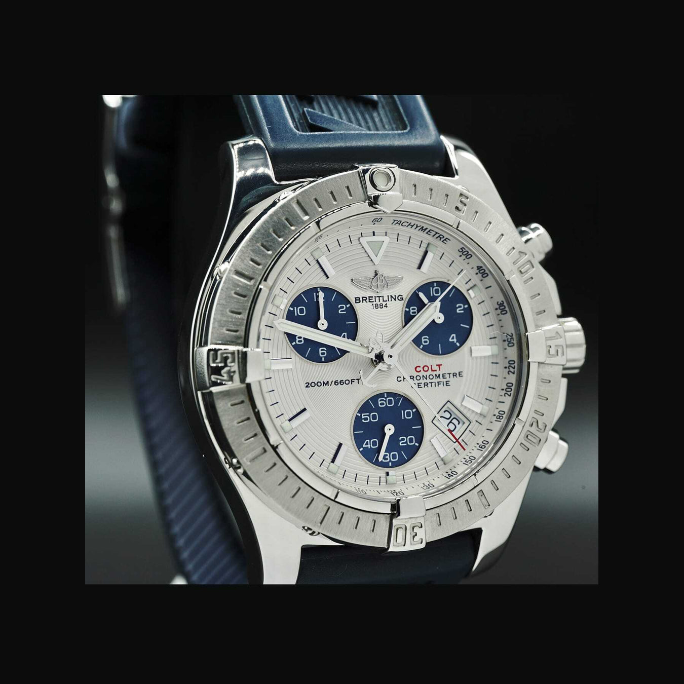 Breitling Chronograph Colt Quartz on Rubber Strap A73380