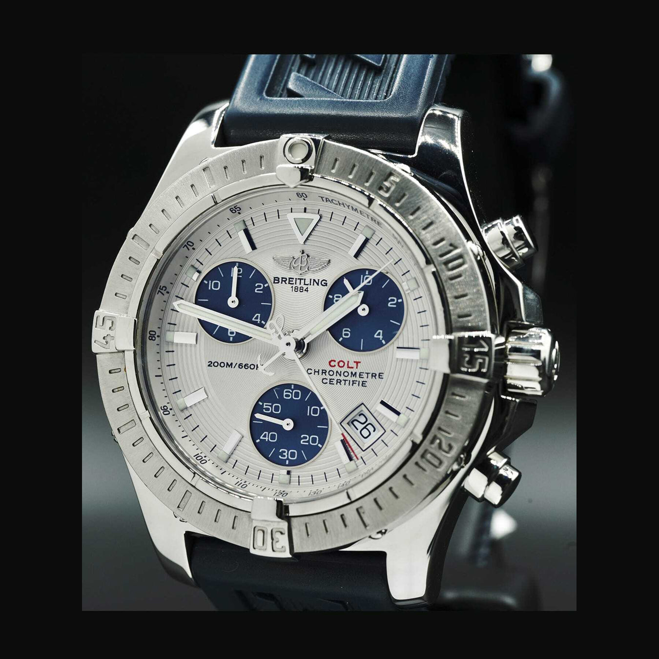 Breitling Chronograph Colt Quartz on Rubber Strap A73380