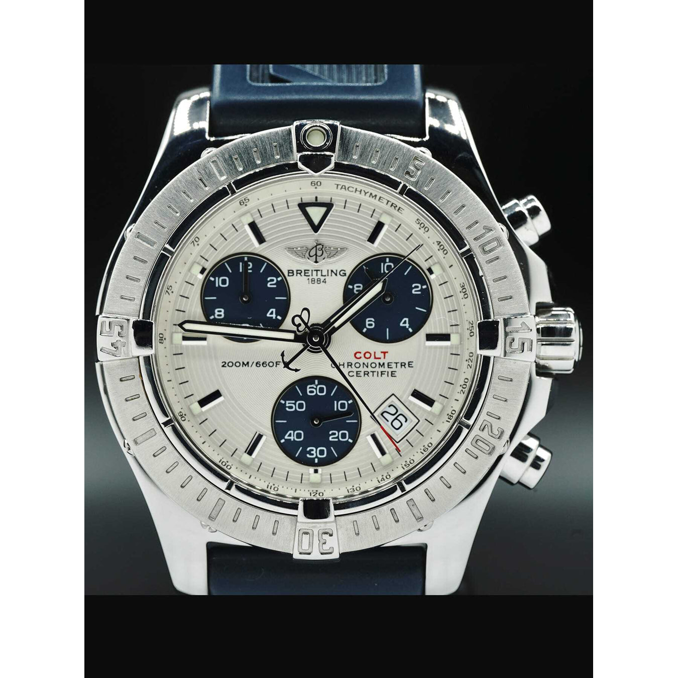 Breitling Chronograph Colt Quartz on Rubber Strap A73380