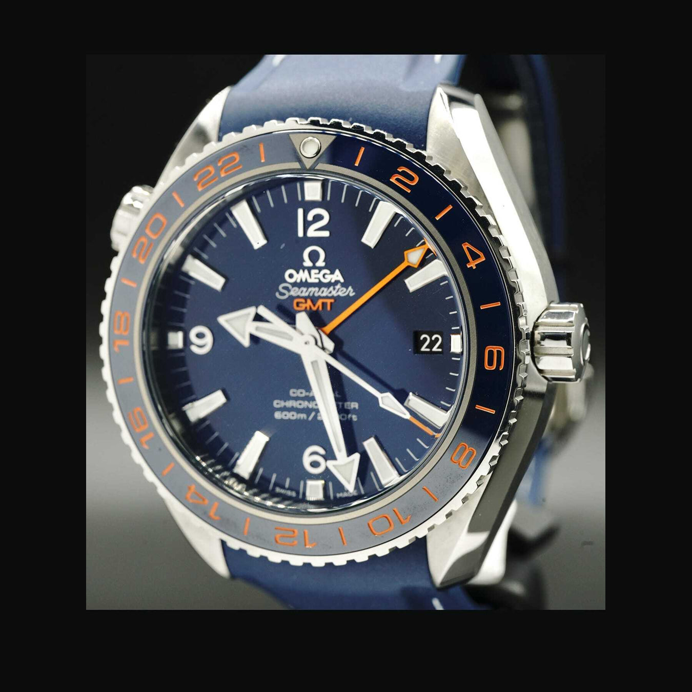 Planet Ocean 600M Omega Co-axial GMT 43.5mm 232.30.44.22.03.001