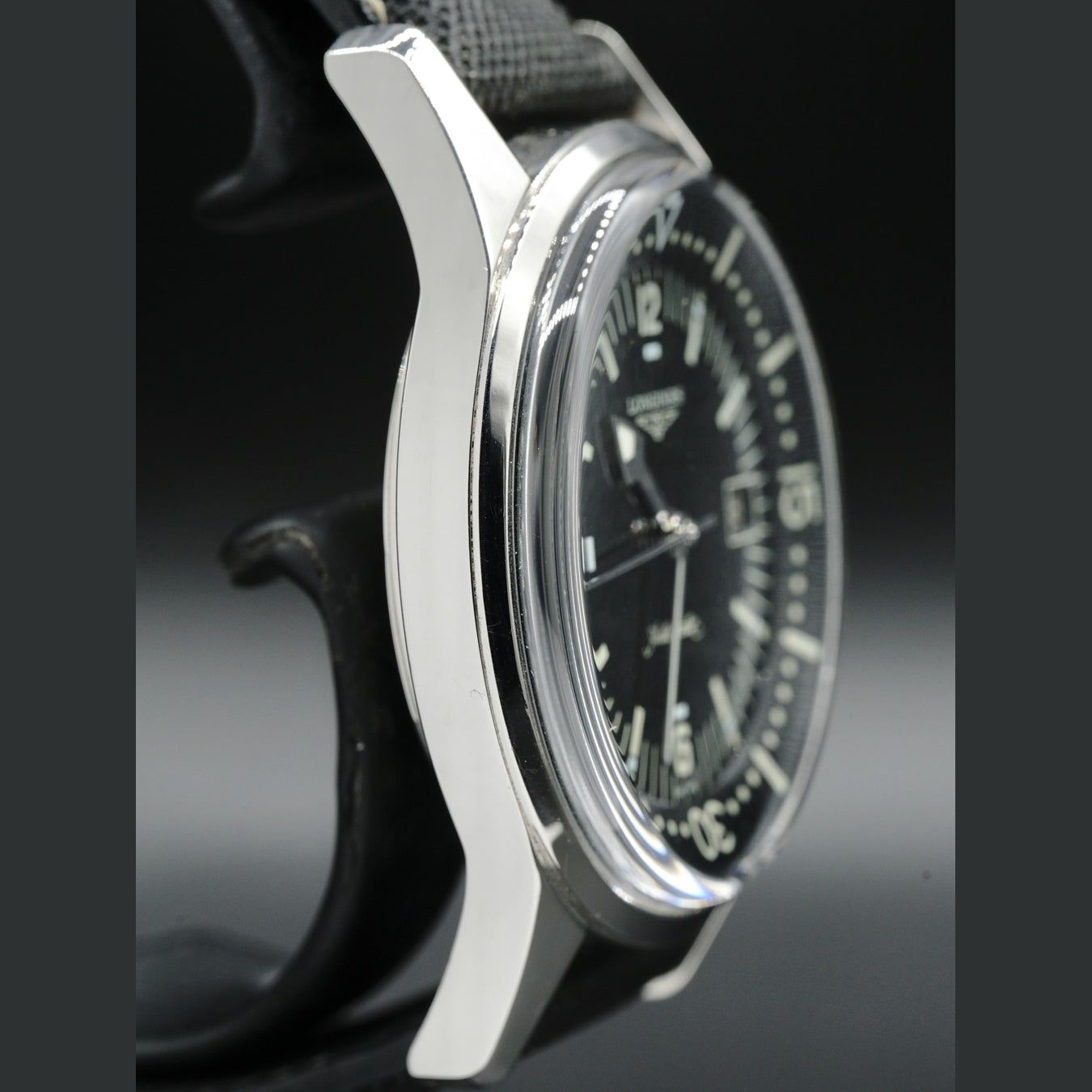 Longines Legend Diver on Strap L3.674.4.50.0