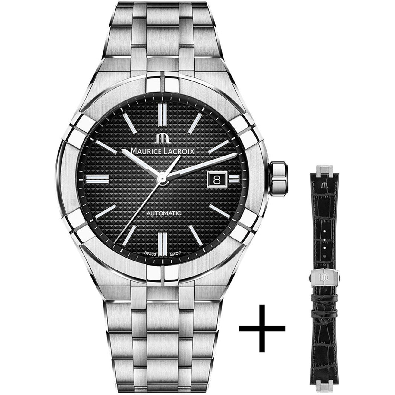 Maurice Lacroix Aikon Automatic Leather Strap KIT AI6008-SS002-330-2