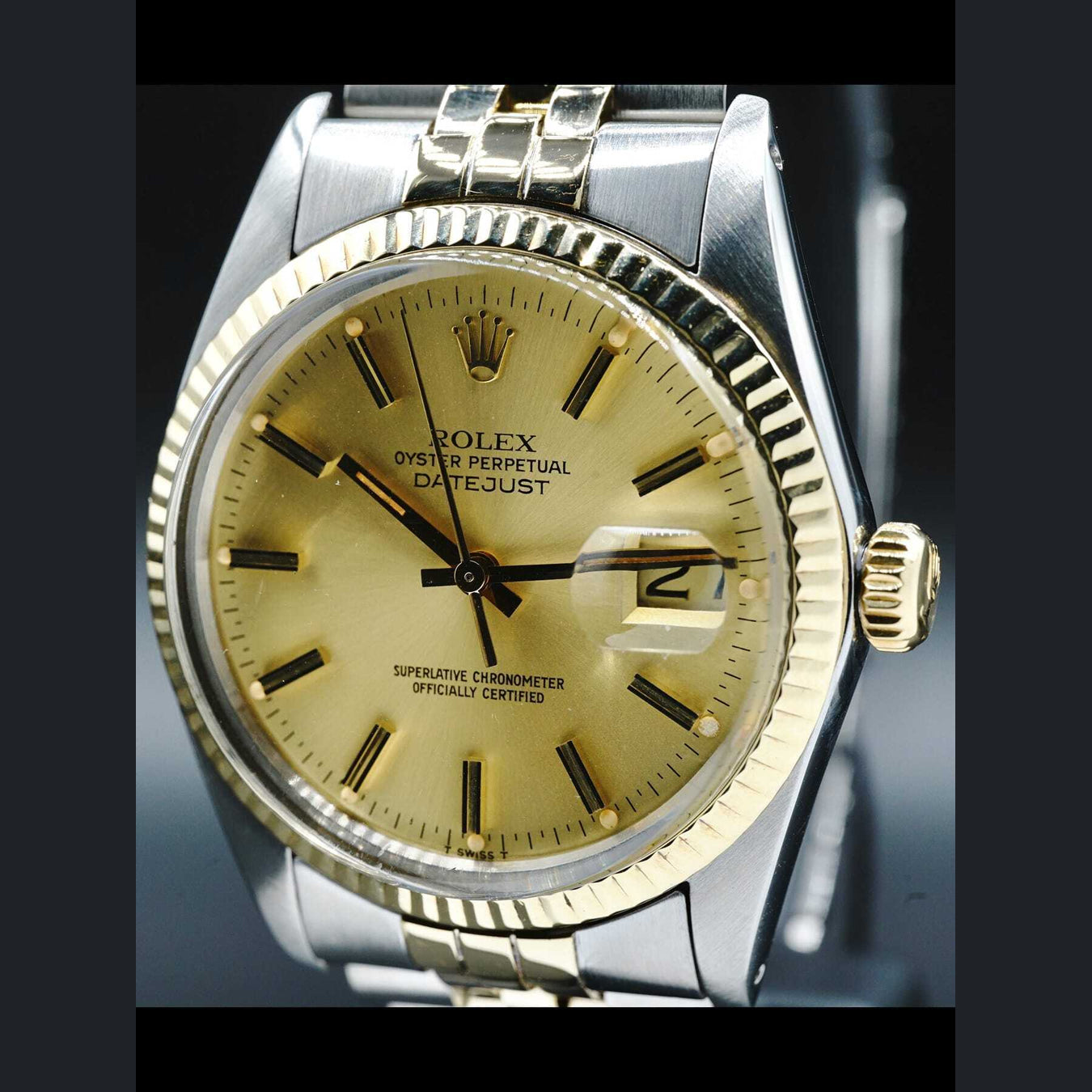 Rolex Oyster Perpetual Datejust Two Tone 16013