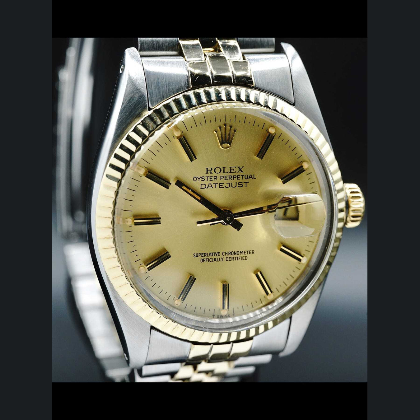Rolex Oyster Perpetual Datejust Two Tone 16013