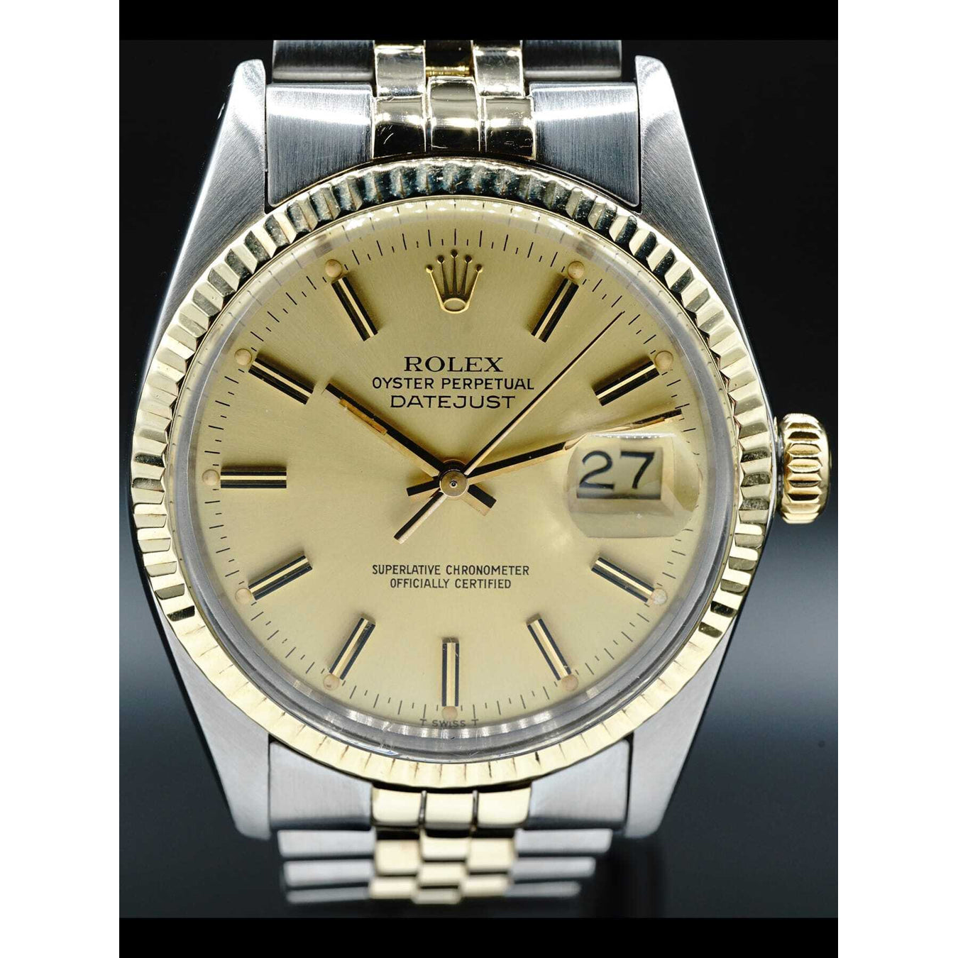 Rolex Oyster Perpetual Datejust Two Tone 16013