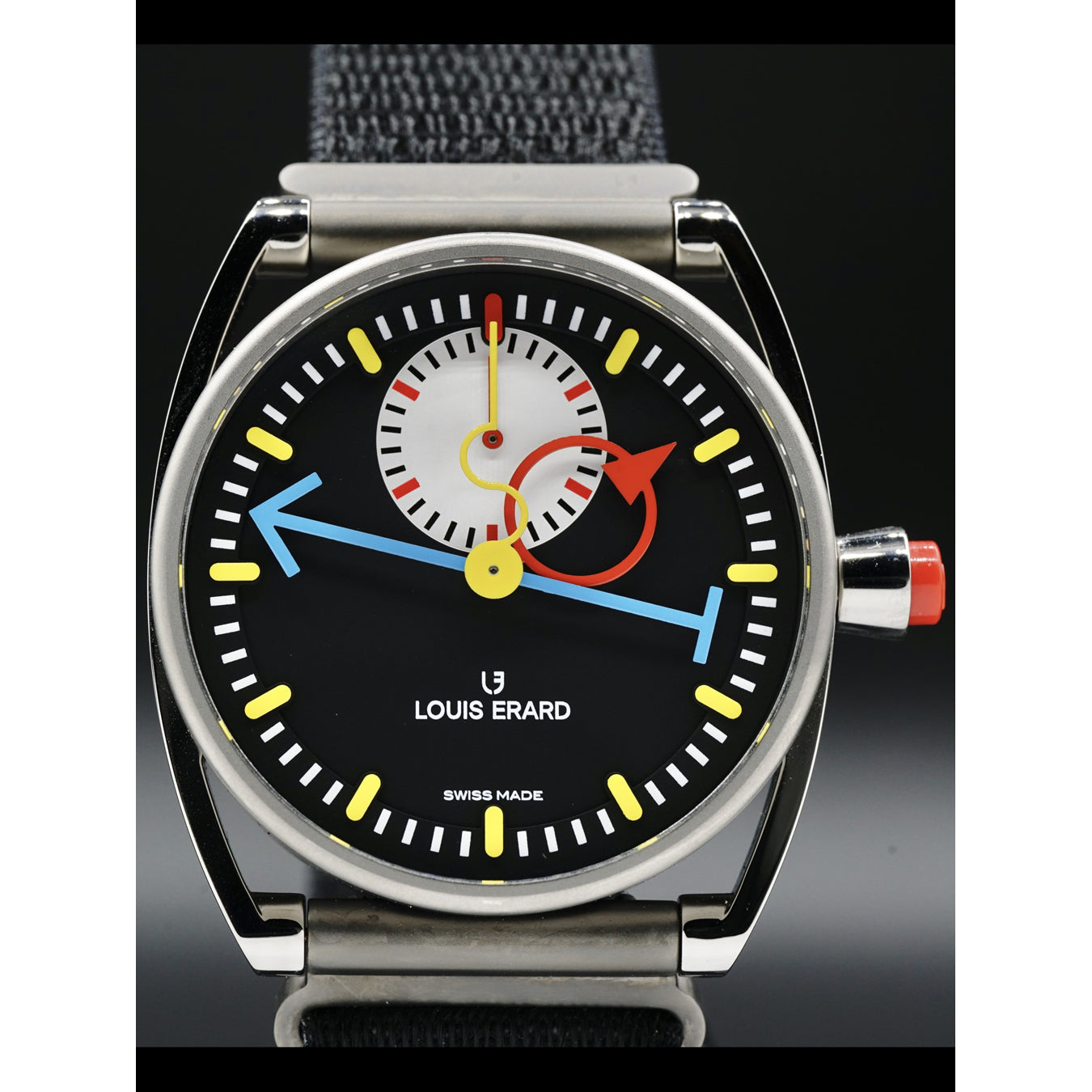 Le Chrono Monopoussoir Louis Erard x Alain Silberstein 74359TT02.BTT88