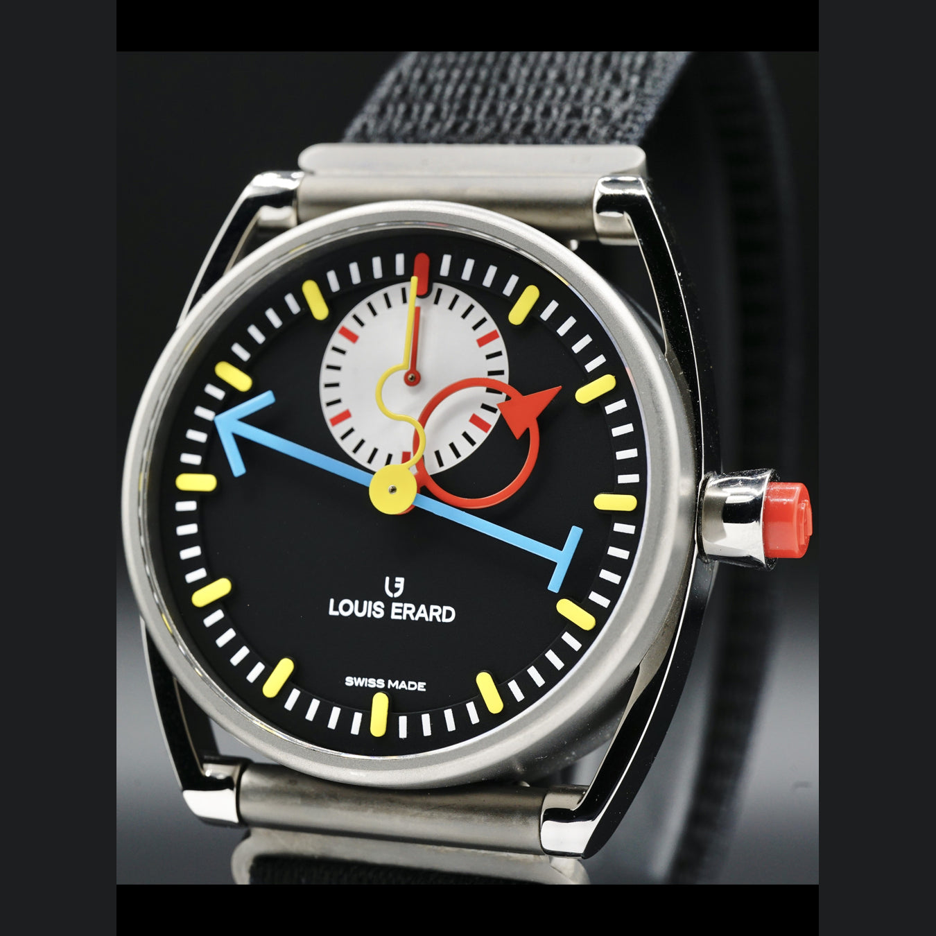 Le Chrono Monopoussoir Louis Erard x Alain Silberstein 74359TT02.BTT88