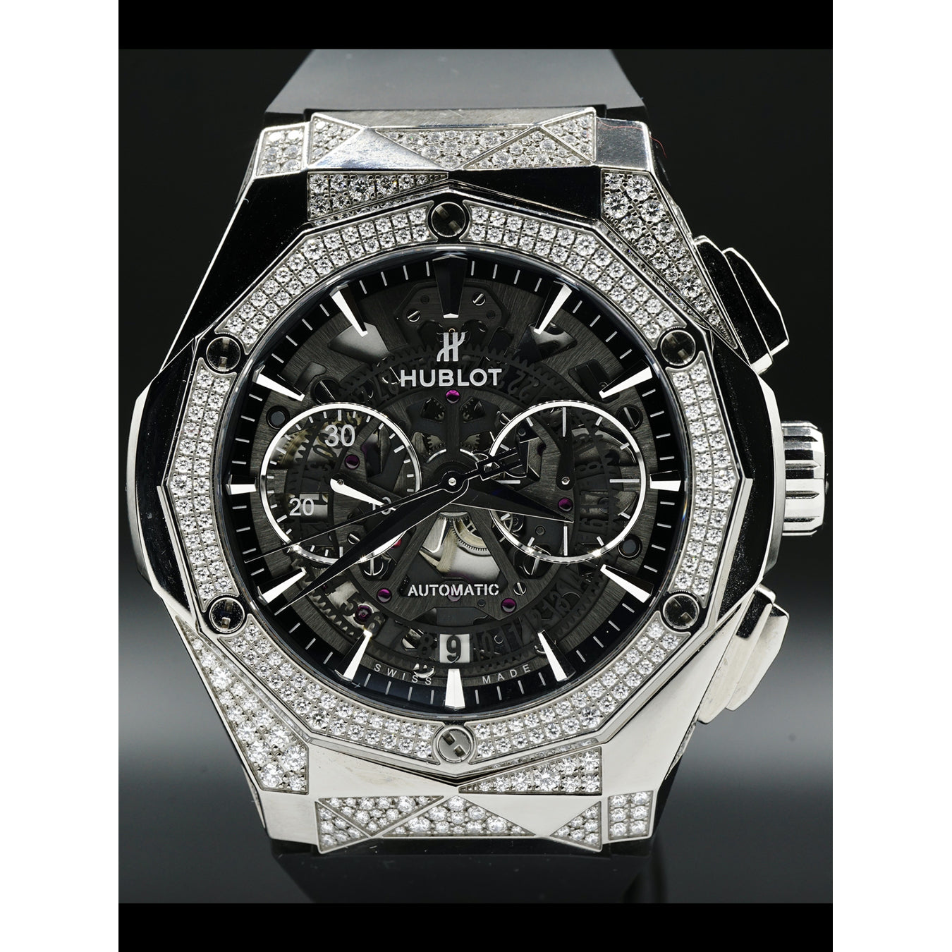 Hublot Classic Fusion Aerofusion Chronograph Orlinski Titanium Alternative Pave 525.NX.0170.RX.1804.ORL18