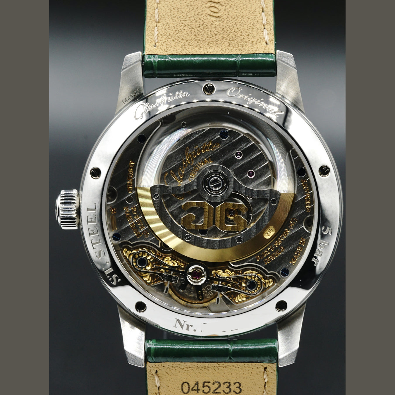 Glashütte Original PanoMaticLunar Green Dial 1-90-02-13-32-02