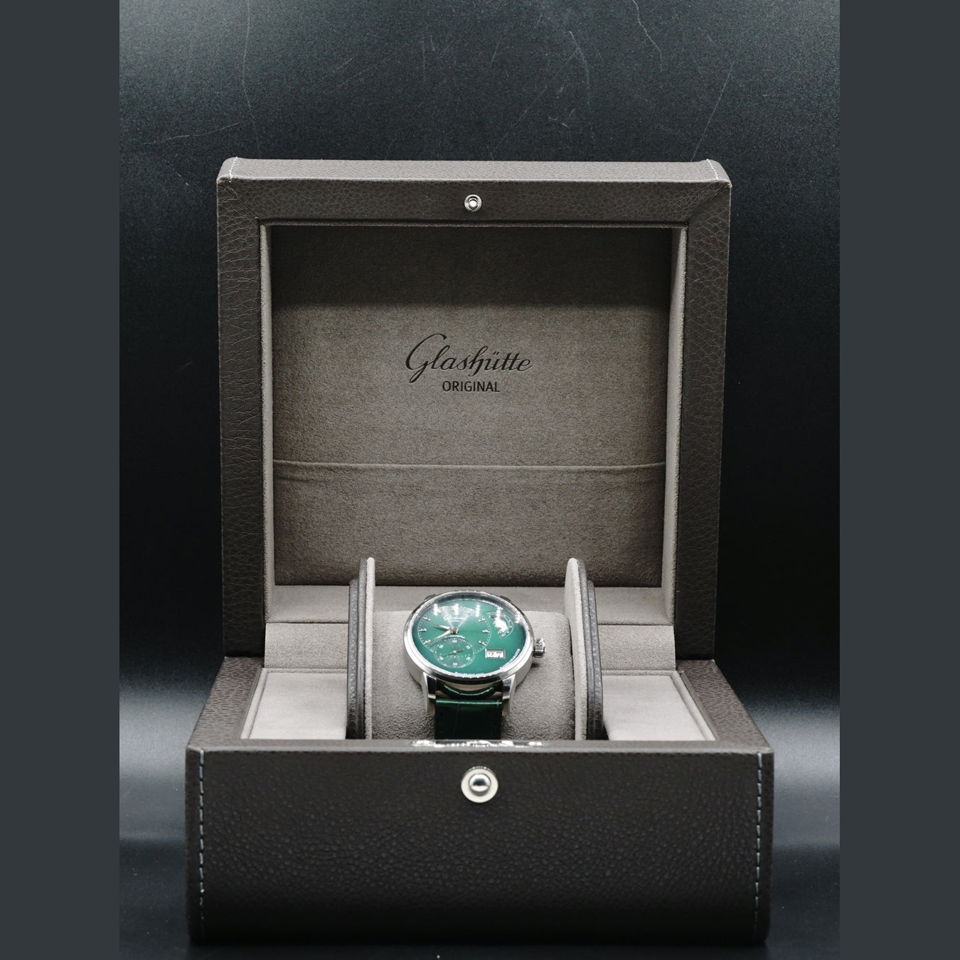 Glashütte Original PanoMaticLunar Green Dial 1-90-02-13-32-02
