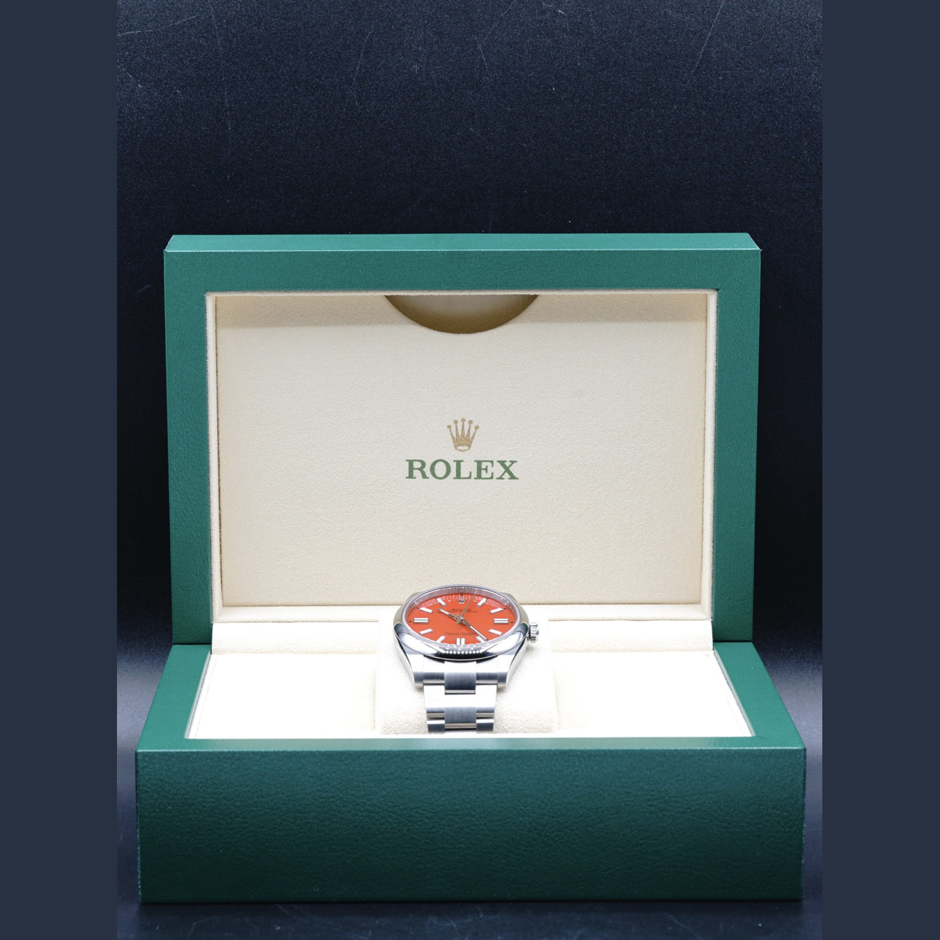 Rolex Oyster Perpetual 41mm Coral Red 124300