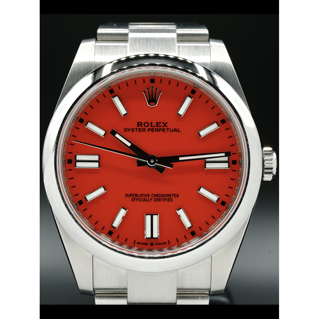 Rolex Oyster Perpetual 41mm Coral Red 124300
