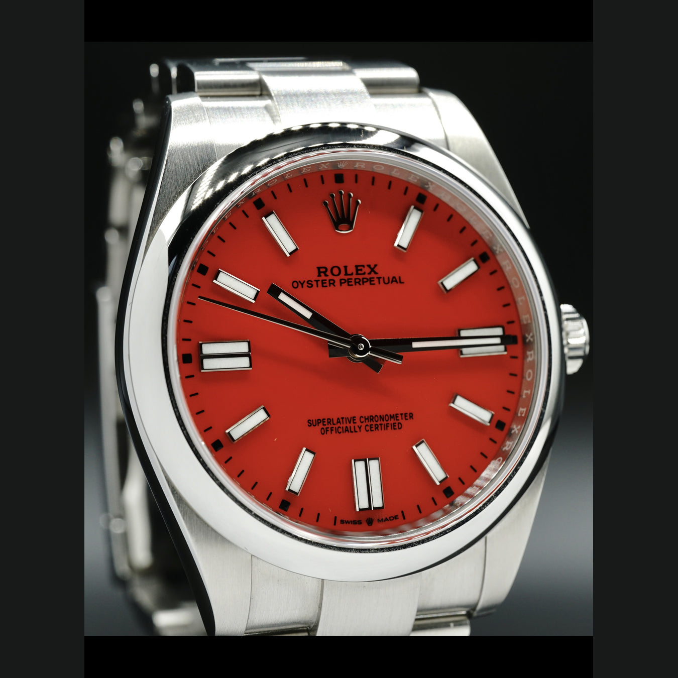 Rolex Oyster Perpetual 41mm Coral Red 124300