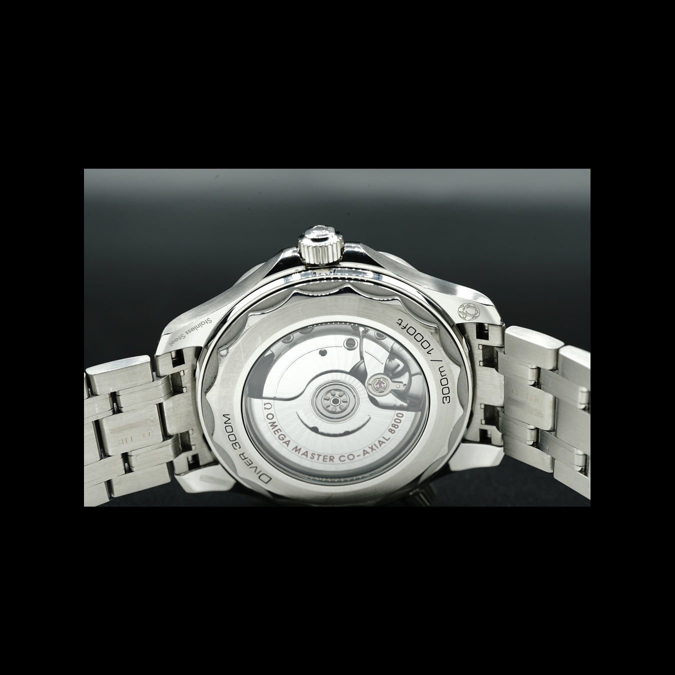 Omega Seamaster Diver 300M Co-Axial Master Chronometer Black Dial on Bracelet 210.30.42.20.01.001