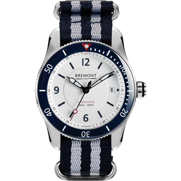 Bremont S300 White on NATO Strap