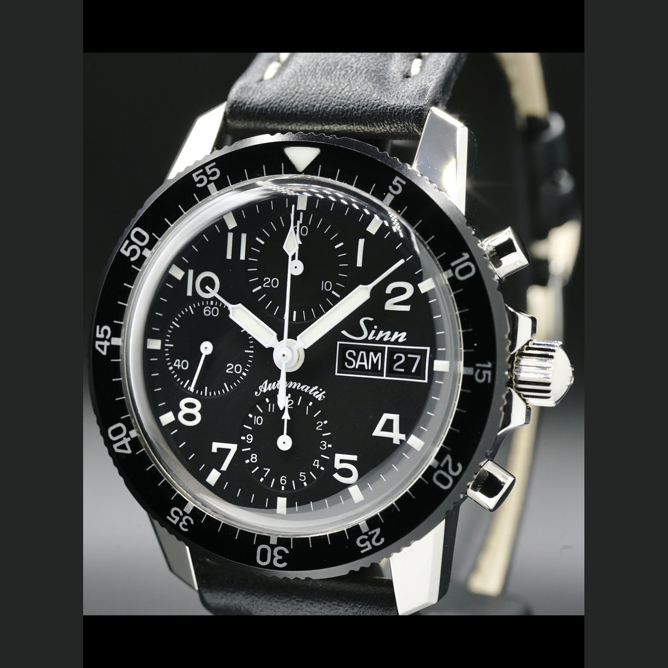 Sinn 103 St The Traditional Pilot Chronograph on Leather Strap 103.031
