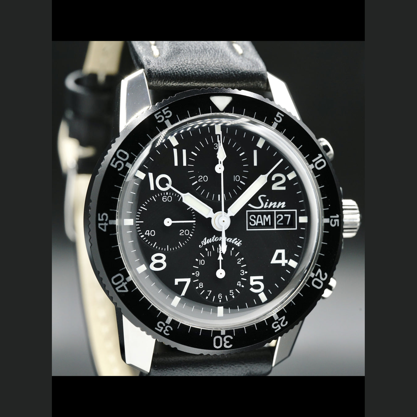 Sinn 103 St The Traditional Pilot Chronograph on Leather Strap 103.031