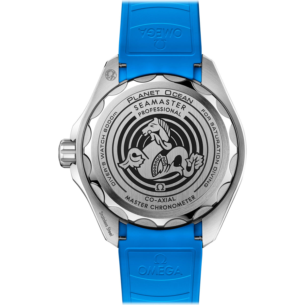 Omega Seamaster Planet Ocean 6000m Ultra Deep Blue Dial 45.5mm on Strap