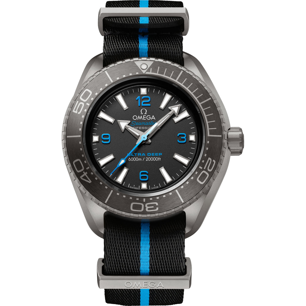 Omega Seamaster Planet Ocean 6000m Ultra Deep Titanium on NATO Strap