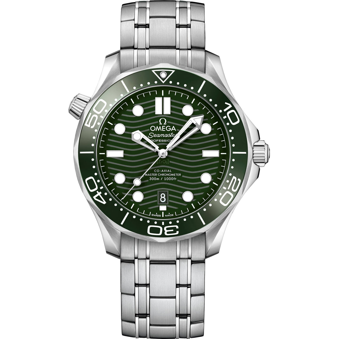 Omega Seamaster Diver 300M Green Dial on Bracelet 210.30.42.20.10.001