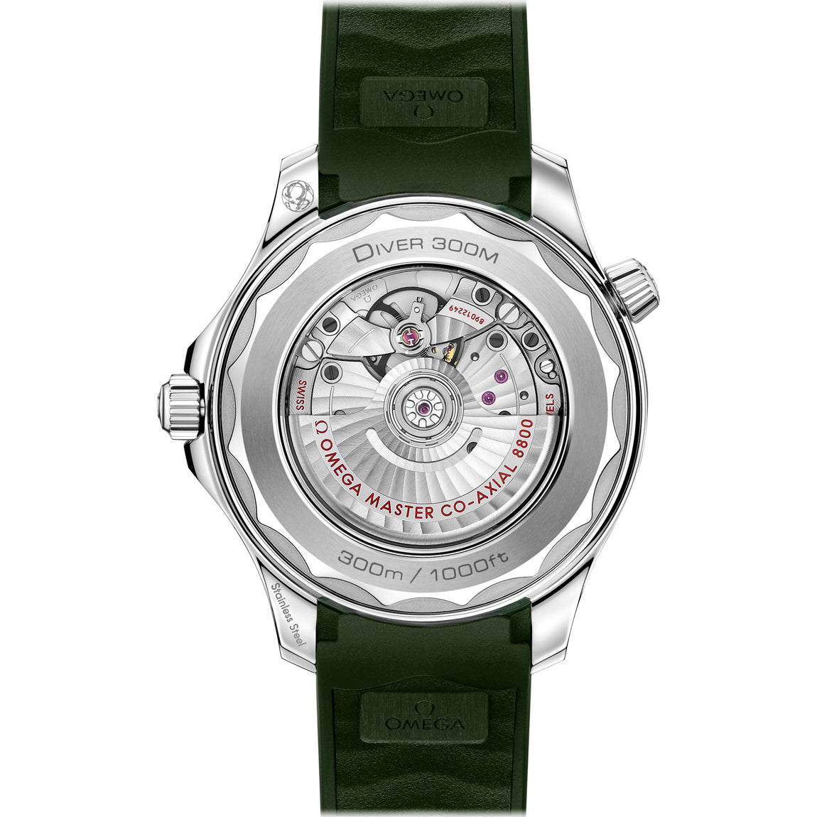 Omega Seamaster Diver 300M Green Dial on Strap 210.32.42.20.10.001