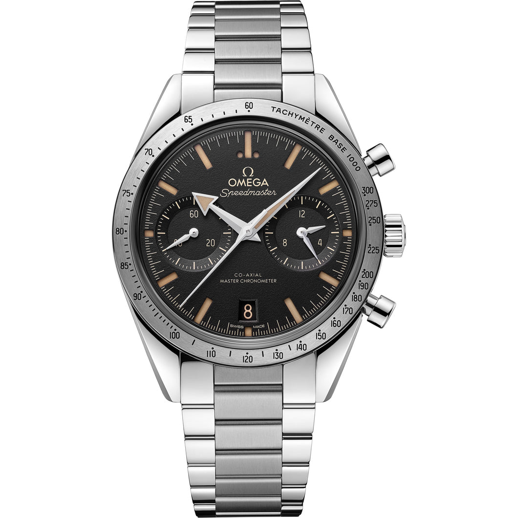 Omega Speedmaster 57 Coaxial Chronometer Chronograph Black Dial 40.5mm on Bracelet 332.10.41.51.01.001