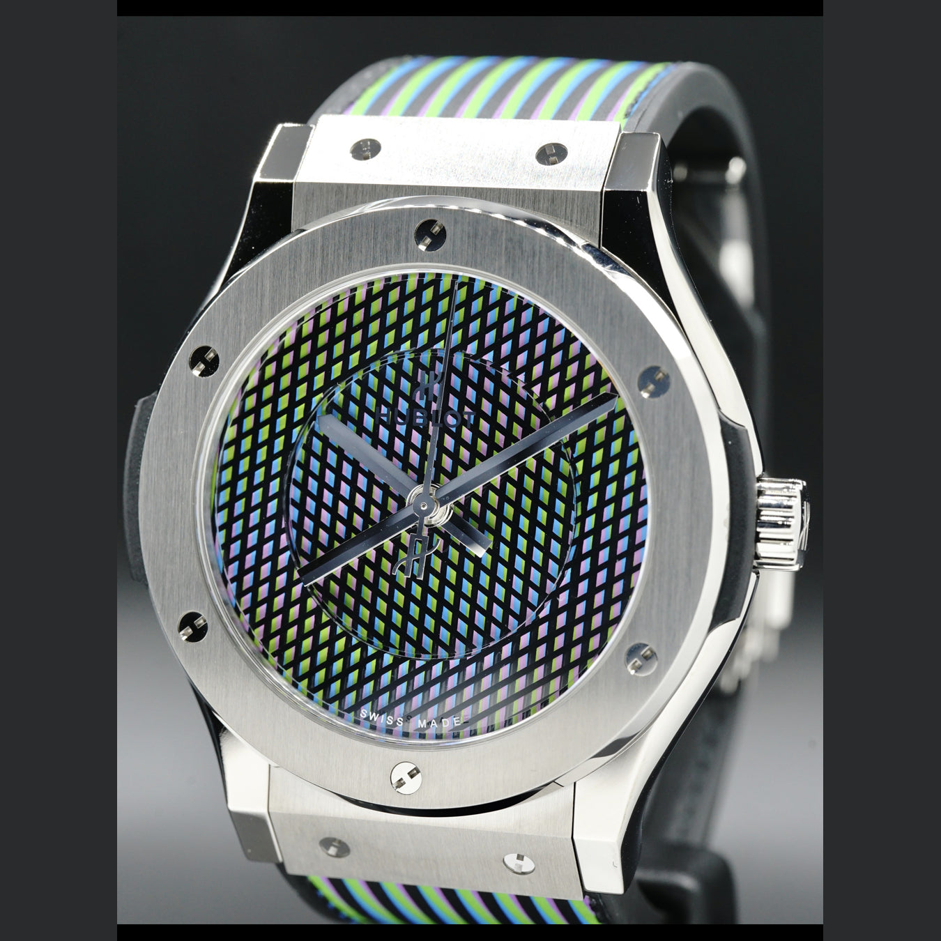 Hublot Classic Fusion Cruz Diez Titanium 45mm Limited Edition 511.NX.8900.VR.CZD19