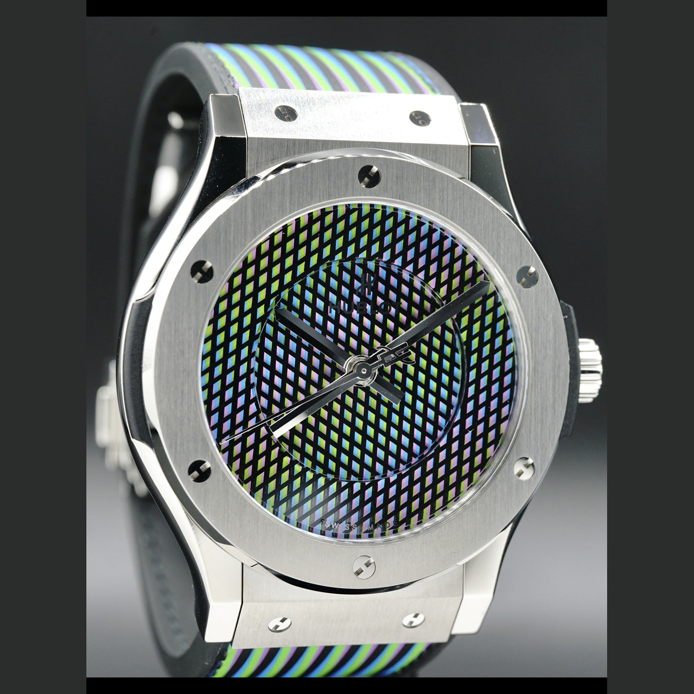 Hublot Classic Fusion Cruz Diez Titanium 45mm Limited Edition 511.NX.8900.VR.CZD19