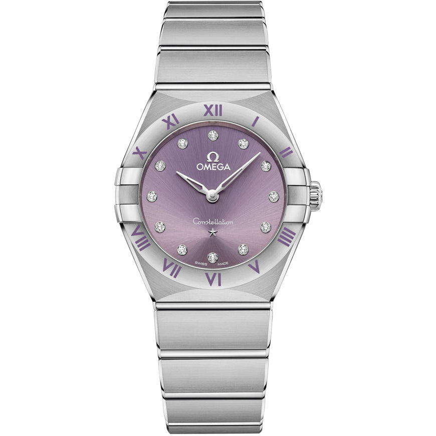 Omega Constellation Quartz 28 MM Purple Dial 131.10.28.60.60.002