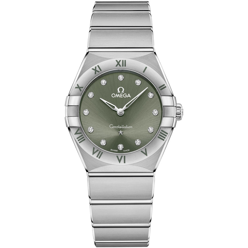 Omega Constellation Quartz 28 MM Green Dial 131.10.28.60.60.001