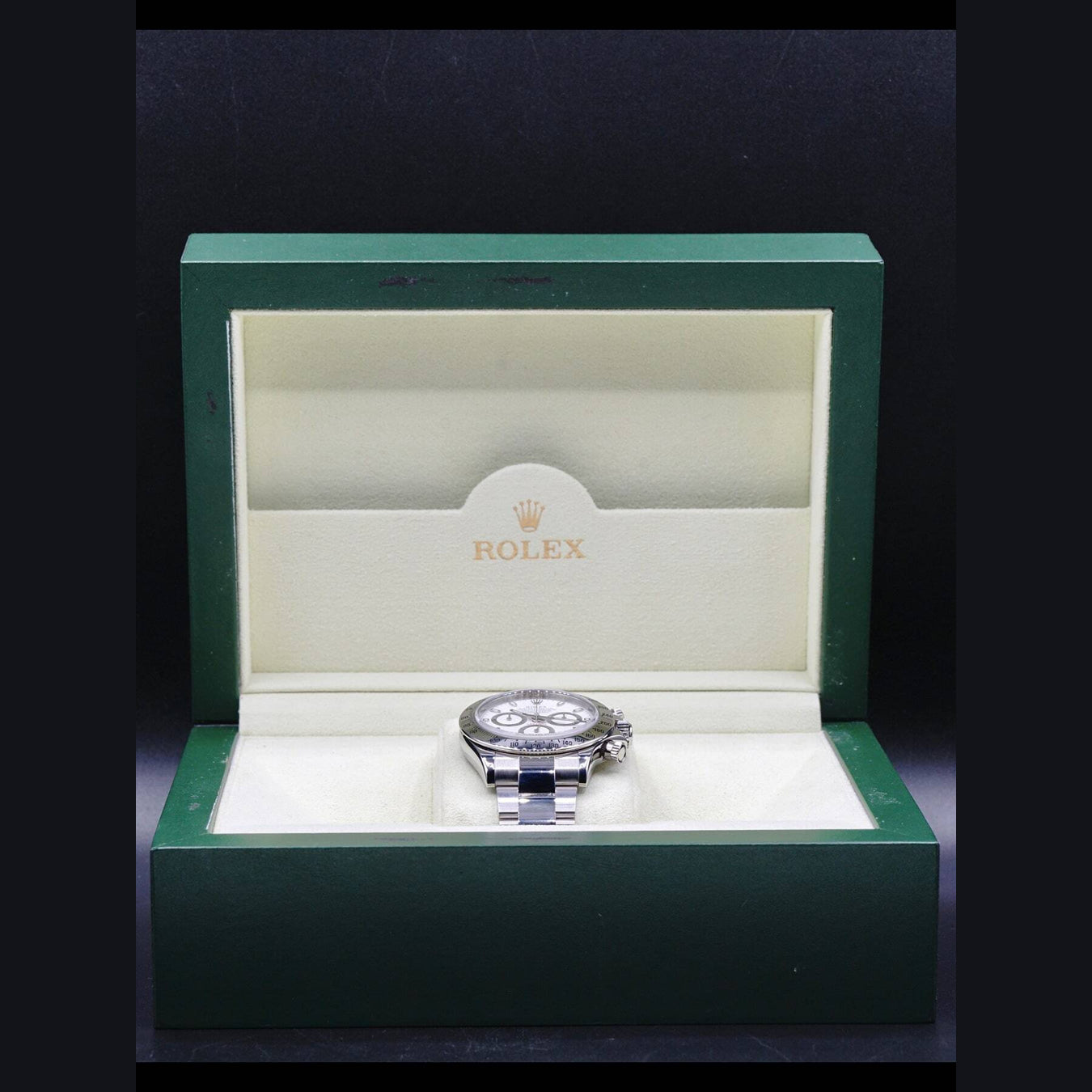 Rolex  Daytona 2015 Stainless Steel White Dial 116520 Rare APH Dial