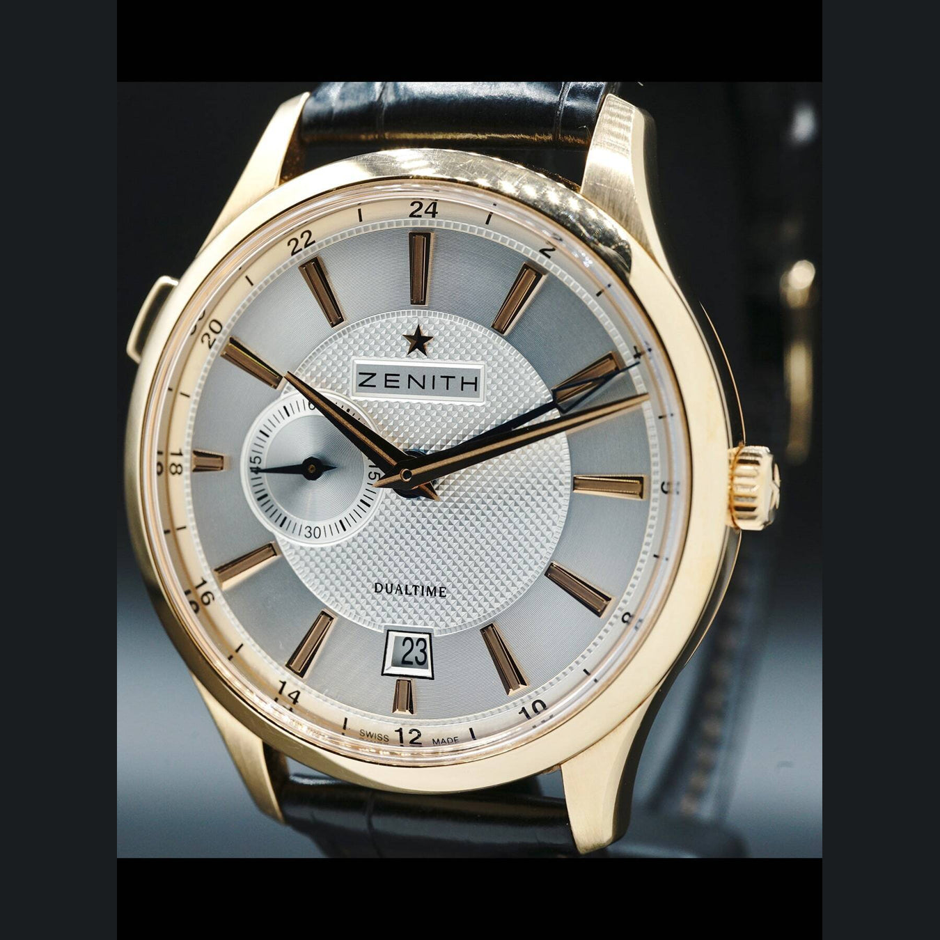 Zenith Captain Dual Time Automatic 18kt Rose Gold18.2130.682