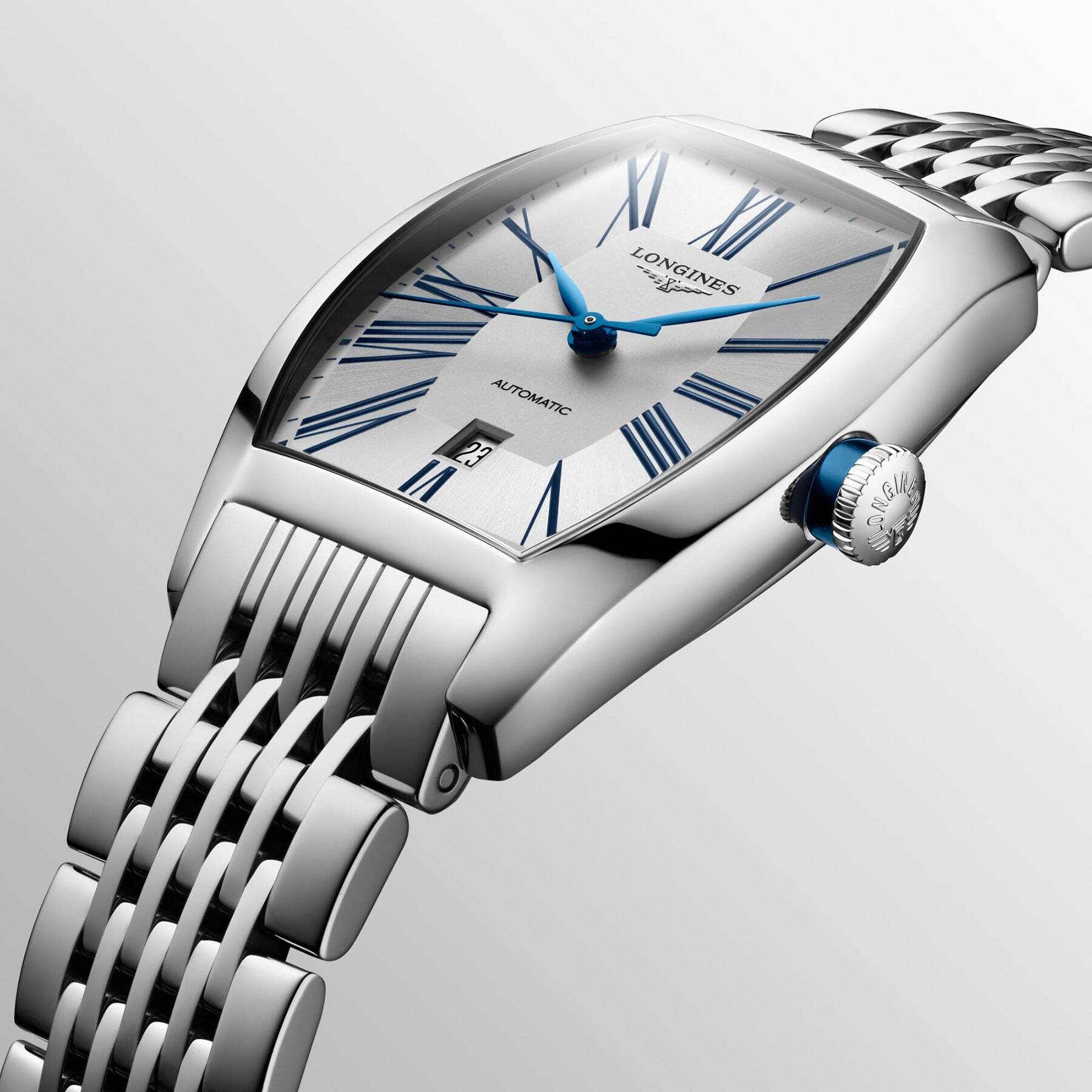 Longines Evidenza Silver Dial Steel