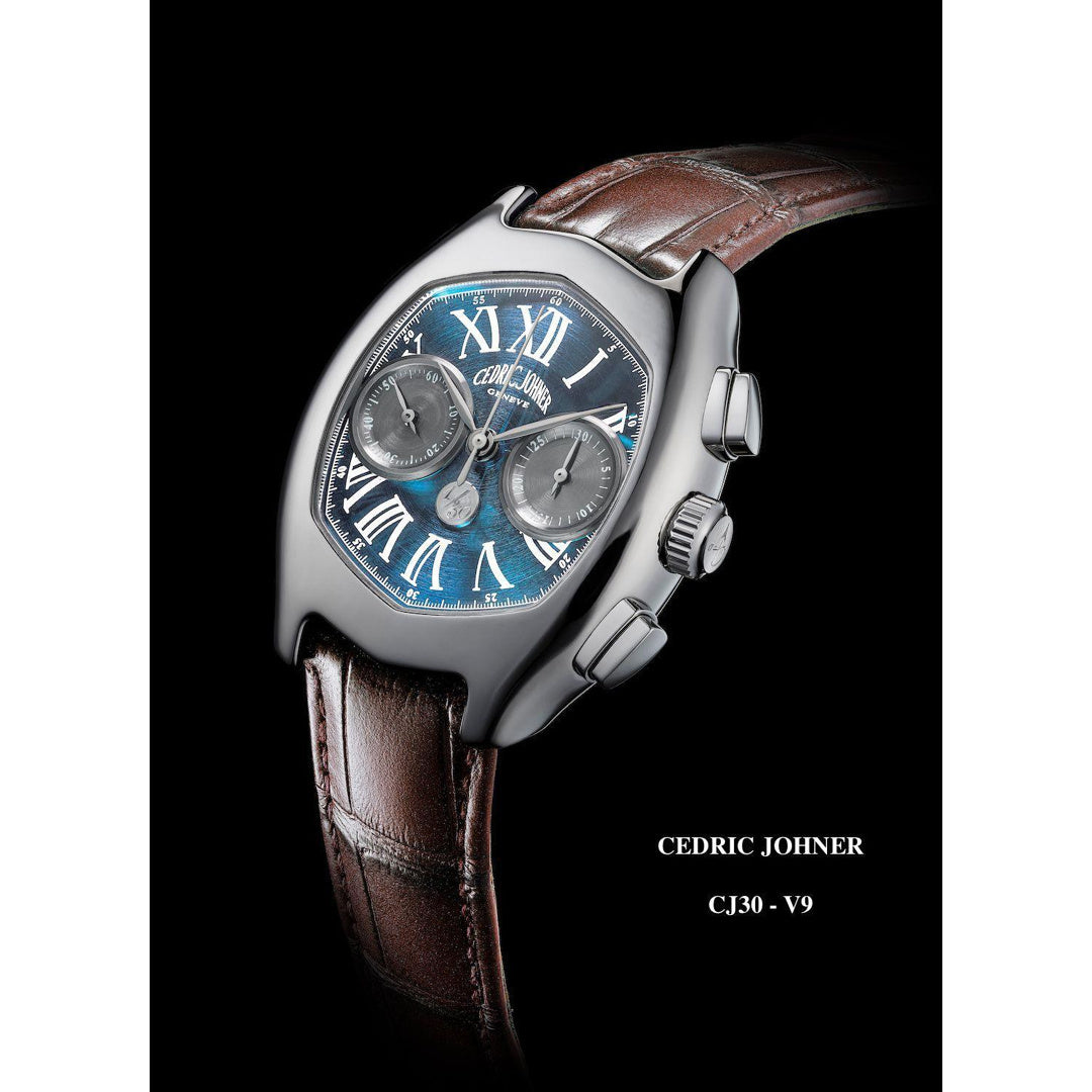 Cedric Johner Iconic Abyss Chronograph Limited Edition 30th Anniversary Light Blue dial