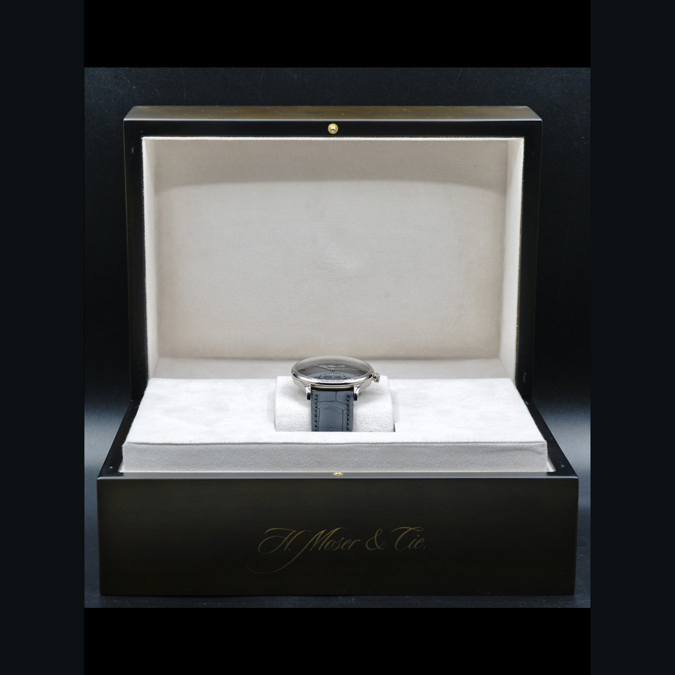 H. Moser & Cie. Venturer Small Seconds White Gold Ardoise Fume Dial 2327-0201