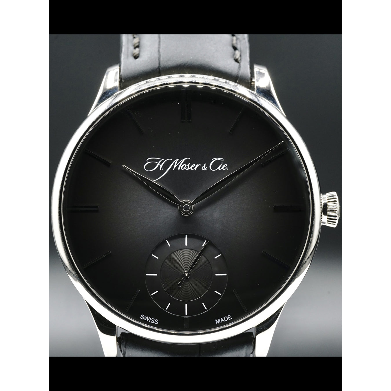 H. Moser & Cie. Venturer Small Seconds White Gold Ardoise Fume Dial 2327-0201