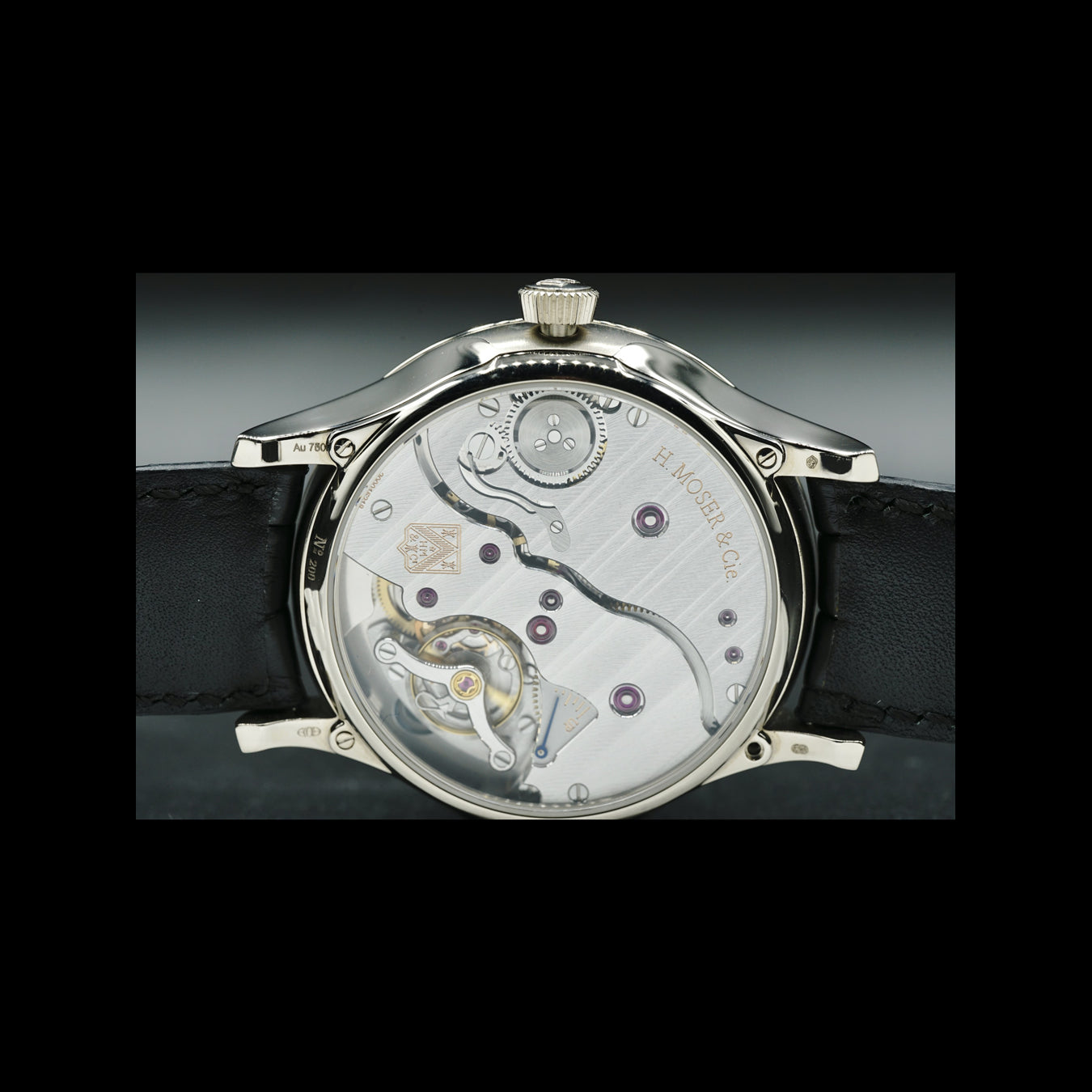 H. Moser & Cie Venturer Big Date White Gold Midnight Blue Fumé Dial 2100-0202