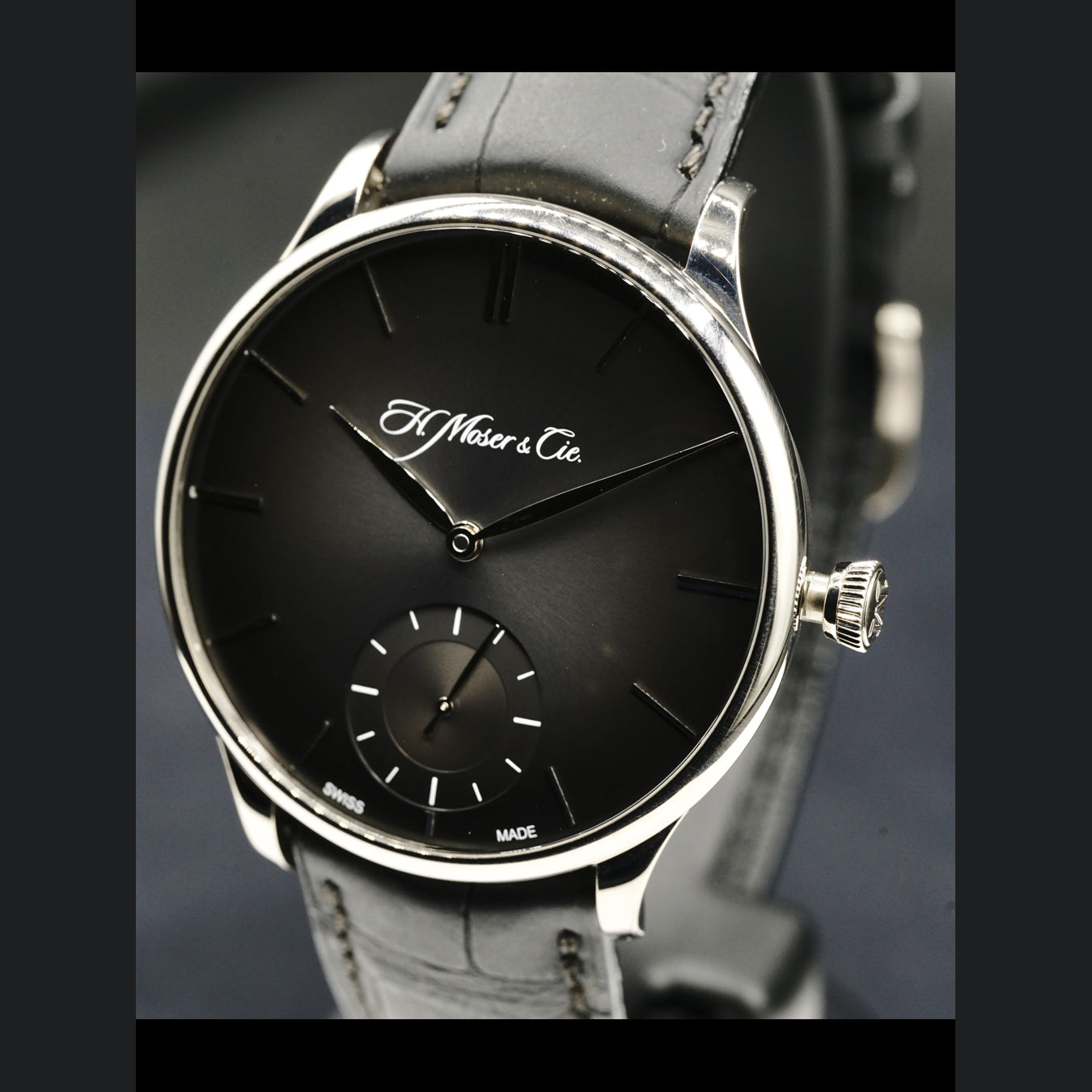 H. Moser & Cie. Venturer Small Seconds White Gold Ardoise Fume Dial 2327-0201