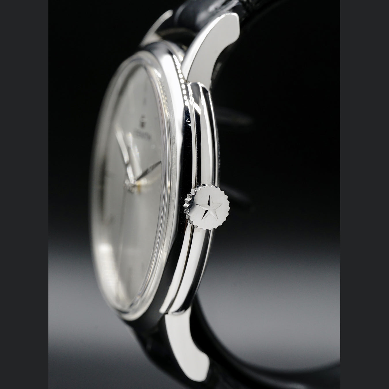 Zenith Elite 42mm Steel Chronograph Silver Dial Automatic 032270615001C493