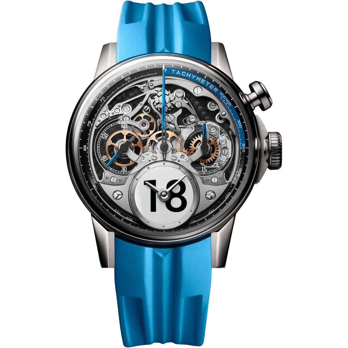 Louis Moinet Time to Race Titanium Blue LM-96.20.8B