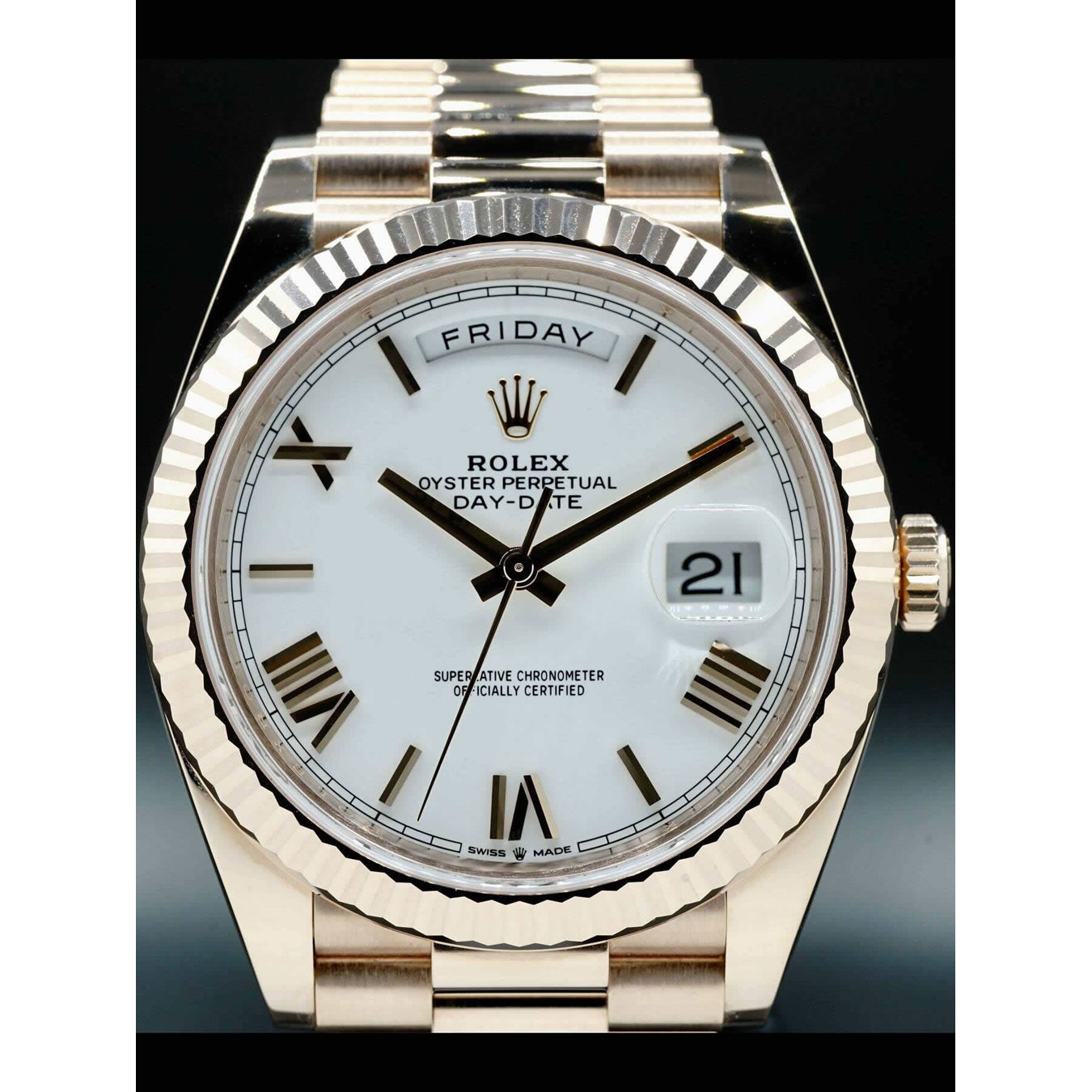 Rolex Oyster Perpetual Day-Date 40 Everose Gold 228235